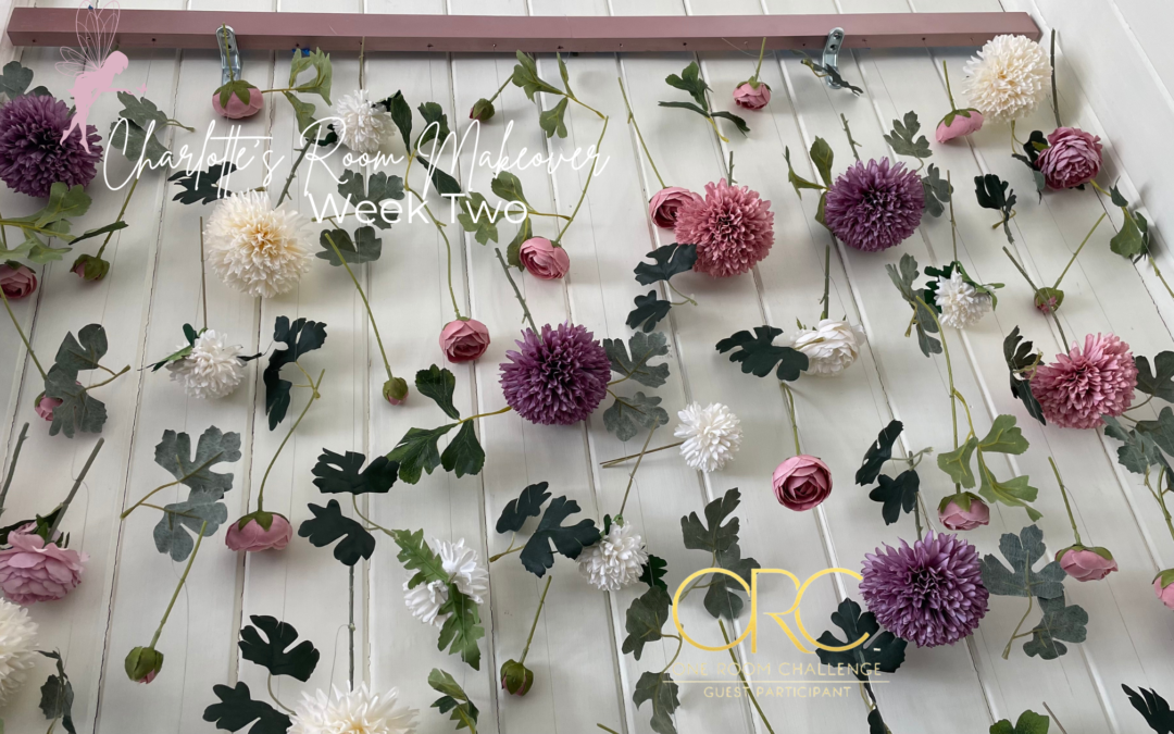 How to Create a Flower Wall & Design a Closet: Kids Bedroom Makeover Week Two: